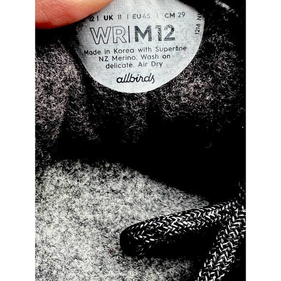 Allbirds Shoes Men Size 12 Wool Runners WR Running Athletic Sneakers - Picture 6 of 6